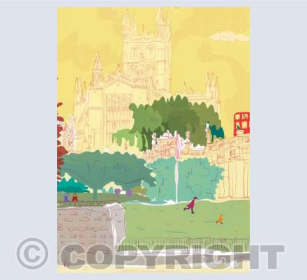 No.52 Bath Abbey River Sunset