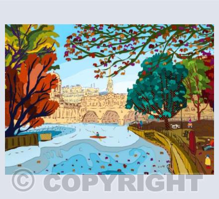 No.35 Pulteney Weir Autumnal Sunday