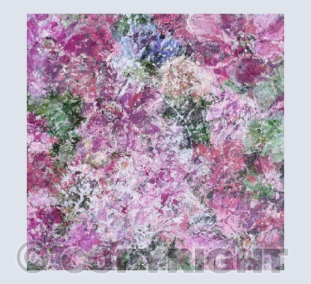 Abundant Pinks greeting card