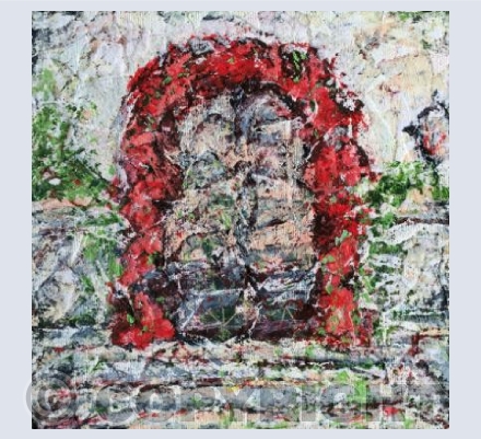 Frothy Red Surround Door