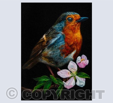 Robin &Apple Blossom