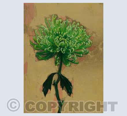 Chrysanthemum on Gold 