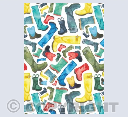 Watercolour Wellies