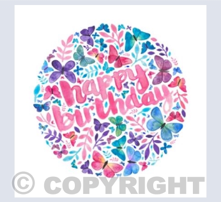 Happy Birthday Butterflies! In Pink!