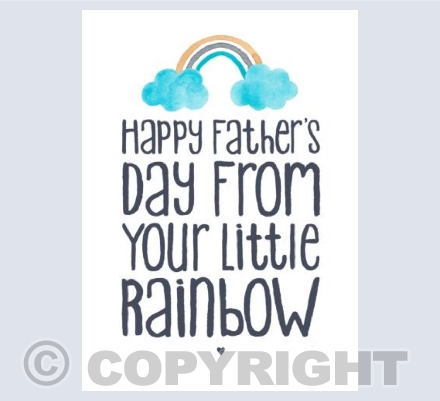 Rainbow Father's Day Card! 
