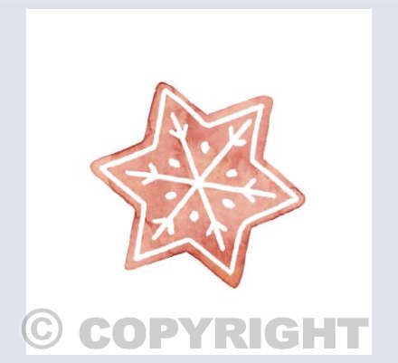Gingerbread Star card 