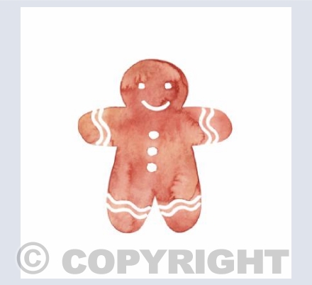 Gingerbread man card   