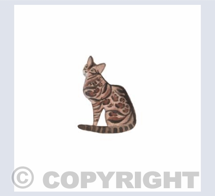 Bengal cat card