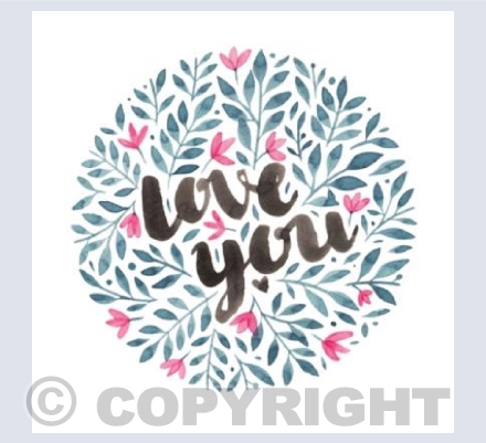 Floral Valentines Day Card