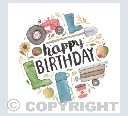 Farmer Birthday Card