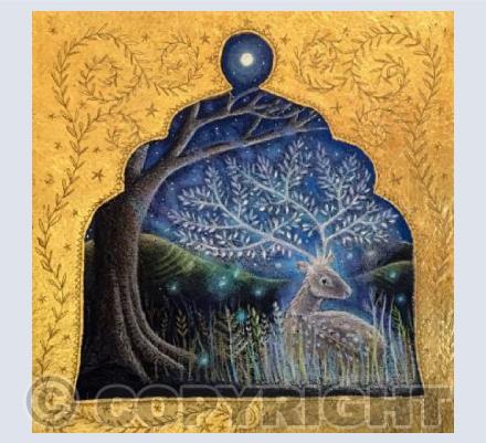 At the edge of the woods