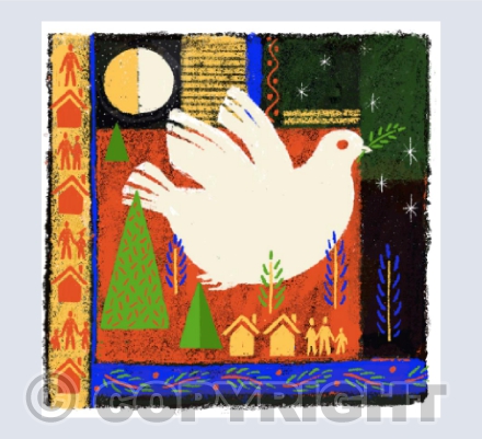 Christmas dove