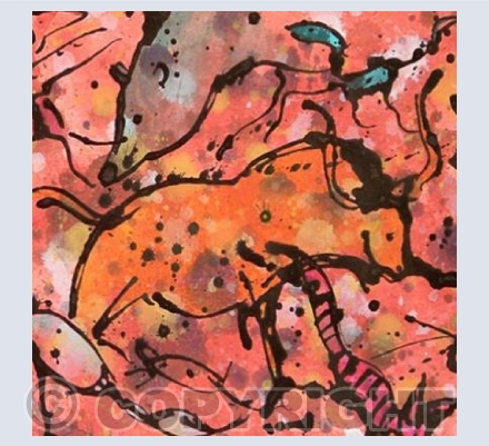 'Red bison'