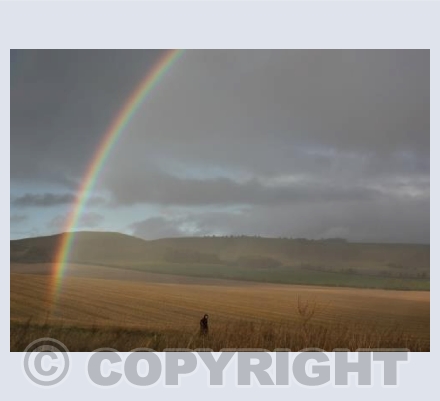 Rainbow over Pewsey Vale