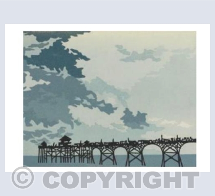 Clevedon Pier with clouds