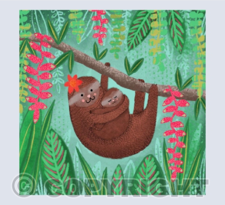 Mother and Baby Sloth