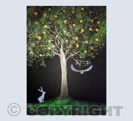 The Hare and the White Owl card