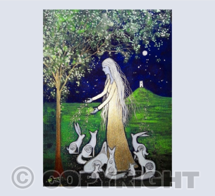 Golden Goddess of Avalon card