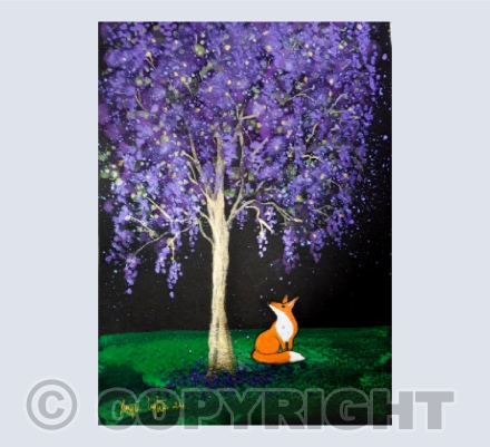 lilac tree card