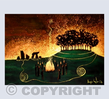 The Solstice Fire card