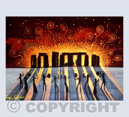 Stonehenge Winter Solstice card