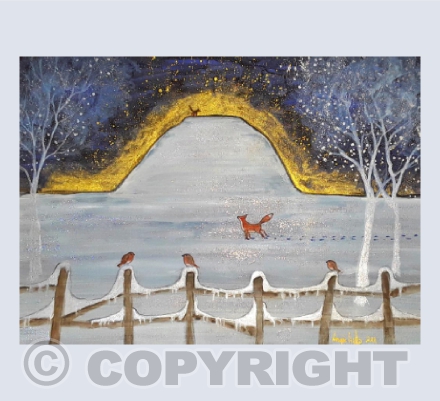 Silbury Hill in Winter