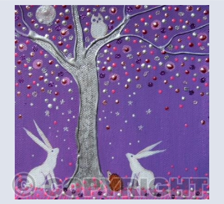 Two White Hares