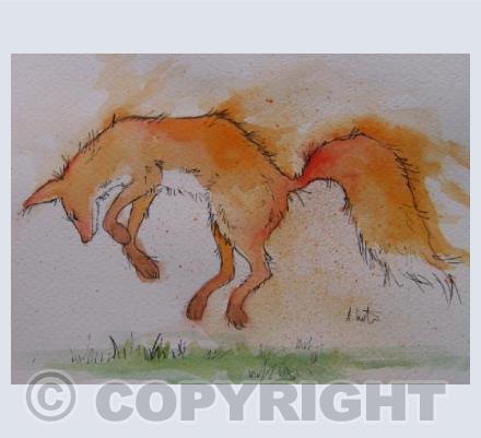 Leaping Fox