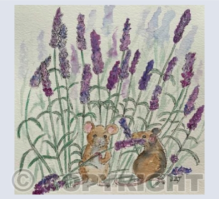 Lavender Mice - Square
