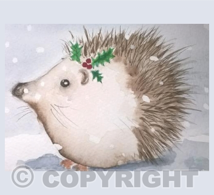 Christmas hedgehog 