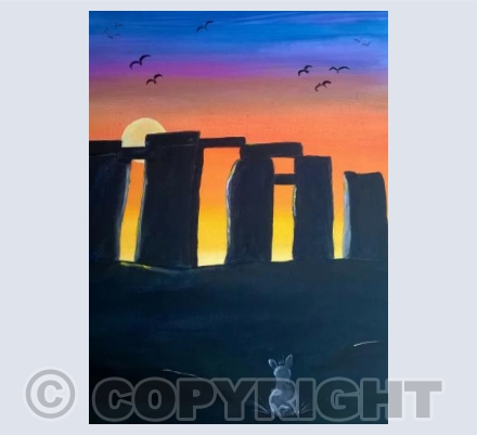 Sunset at Stonehenge