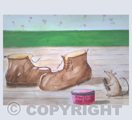 Shoe shine mouse 