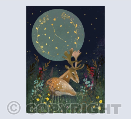 Card Buck moon