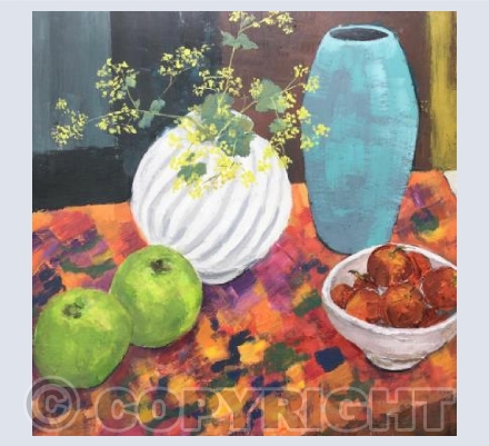 Still Life with Alchemilla Mollis