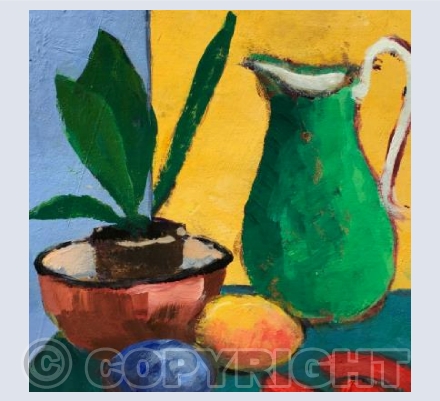 Still Life with Green Jug