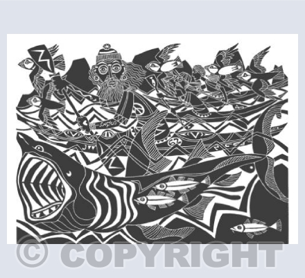 '(Self-portrait with) Basking Shark