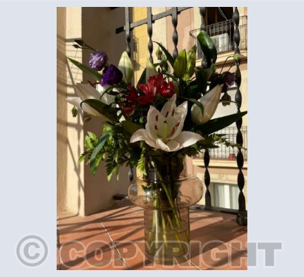 Flowers on a Barcelona balcony