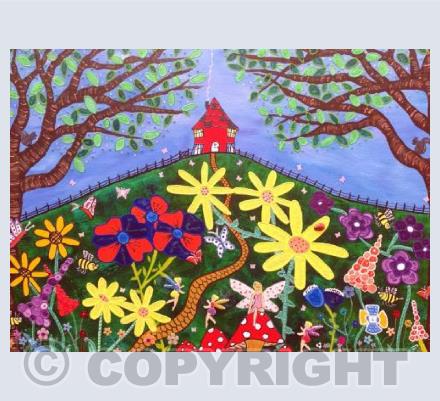 Red House On The Hill in Summer