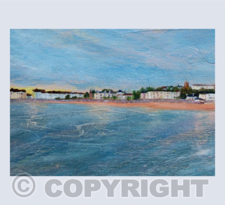 Sunset on Exmouth Beach