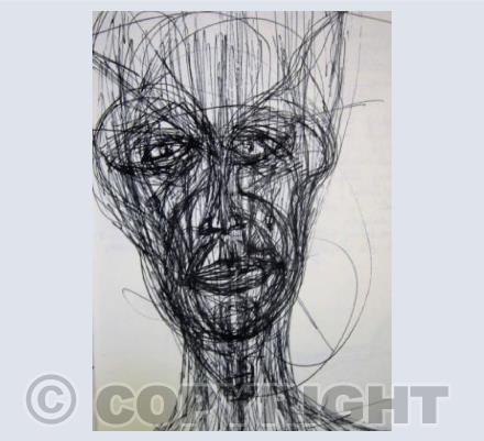 Face 2 black ink