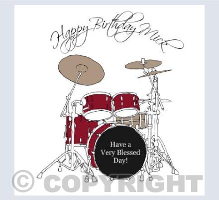 Happy Birthday Drums Blessings