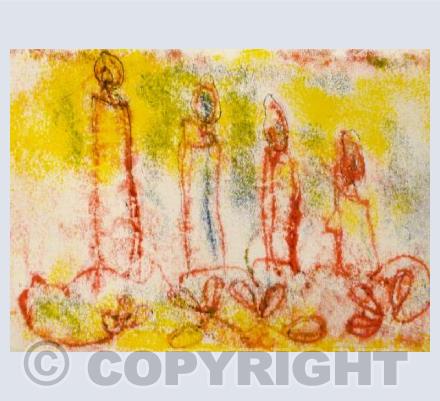 Christmas card 'Adventsljusstake'
