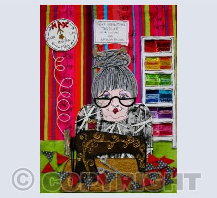 Never underestimate the power of a woman and her sewing machine!