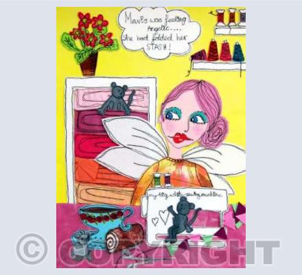 Mavis was feeling angelic...