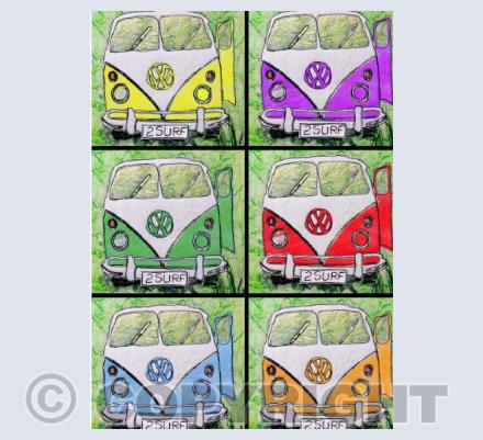 Six campervans