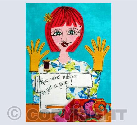 Roz uses rubber