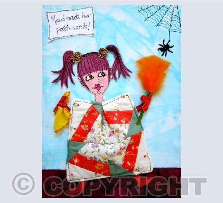 Maud made her patch-work