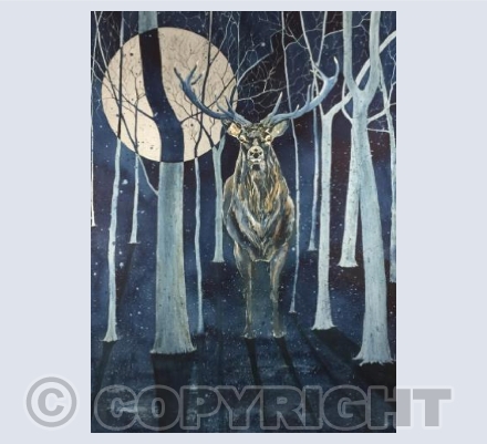 The Stag in the Moonlight 