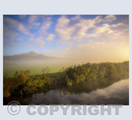 Glastonbury Tor on the Somerset Levels