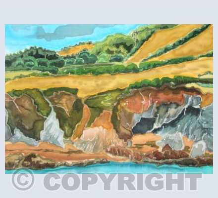 Colours in the cliffs